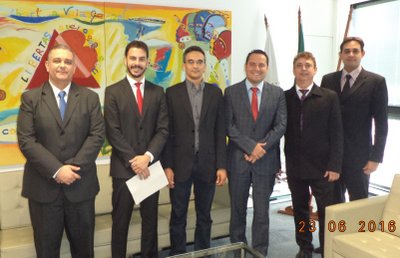 Igor Lacerda, Davi Costa, Karone Marllus, Ricardo Faria, André Farrath e Marcel Magalhães